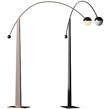 Parisian Designed Floor Lamp Gaëtan Coulaud 3D model image 1 