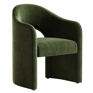 Modern Dining Armchair: Anaya 3D model image 1 