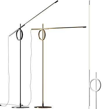 Modular Floor Lamp Set 3D model image 1 