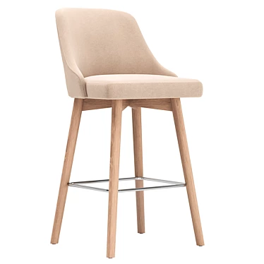 Swivel Half-Bar Stool Jimmy 3D model image 1 