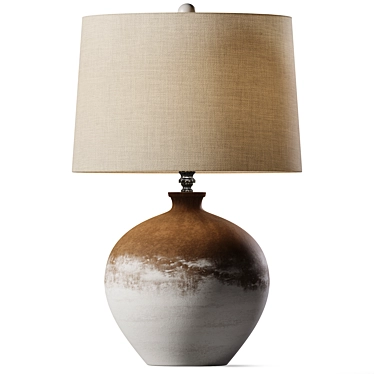 Elegant Brass Aliso Lamp 3D model image 1 