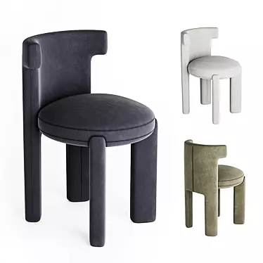 Stylish Meridiani CLOSETTE Chair 3D model image 1 