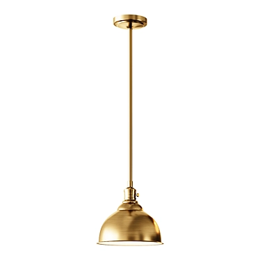 Metal Bell Pole Pendant Light 3D model image 1 