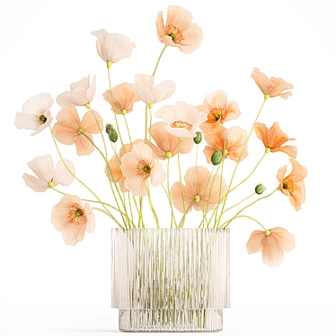 Modern Field Flower Bouquet 3D model image 1 