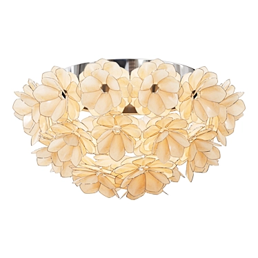 Capiz Flush Mount Chandelier Lighting Fixture