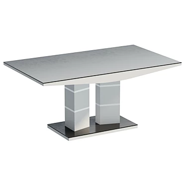 Modern Tivoli Dining Table Black 3D model image 1 