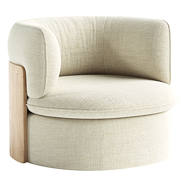 Modern 3D Model Armchair Design 3D model image 1 