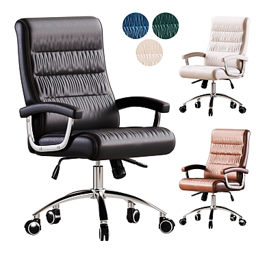 Ergonomic Boss Office Chair 3D model image 1 