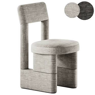 Modern Upholstered Urban Chair 3D model image 1 