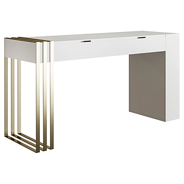 Elegant Vanity Table Anstus Grey 3D model image 1 