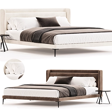 BoConcept Austine Modern Bed 3D model image 1 