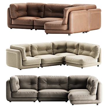 Sofa Pompidou Modular 4 Piece Sectional by Burke Decor