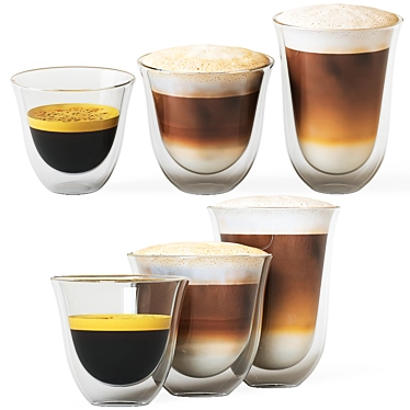 Delonghi Coffee Glasses 3D model image 1 