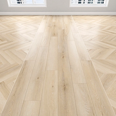 Oak Parquet Planks Bundle 3D model image 1 