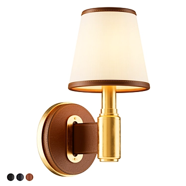 Ralph Lauren Riley Leather Sconce 3D model image 1 