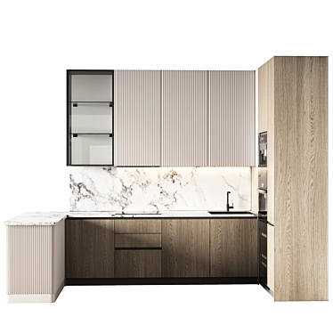 Modern Kitchen_81: 2015 Edition 3D model image 1 