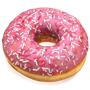 Glazed Doughnut 3D Model 3D model image 1 