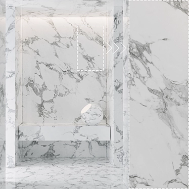 Premium Detail Marble Panels Set 3D model image 1 