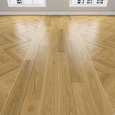 Oak Wood Flooring Collection 3D model image 1 