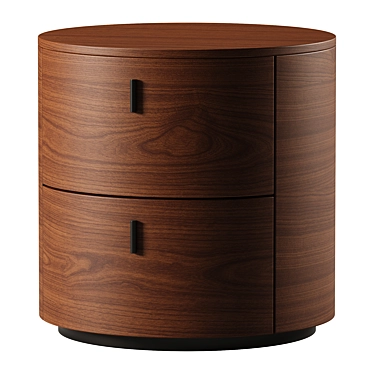 Italian Modern Minimalist Bedside Table 3D model image 1 