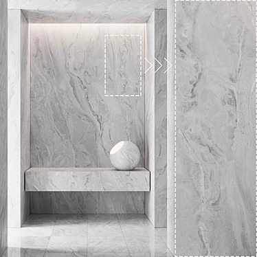 High Detail Marble Stone Panels 3D model image 1 