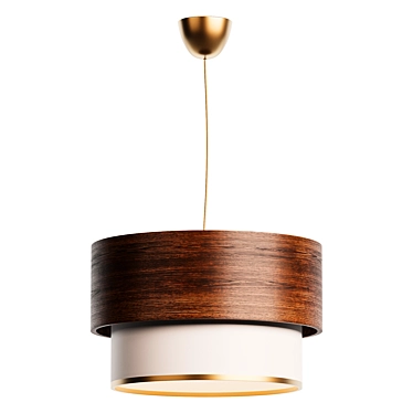 Modern Zales Drum Pendant in Corona 3D model image 1 