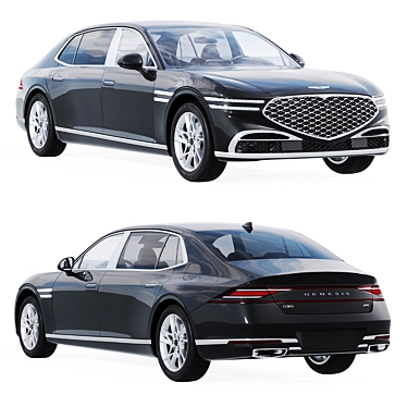 Genesis G90 3D Model Bundle 3D model image 1 