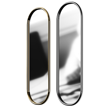 Modern Rotating Wall Mirror 3D model image 1 