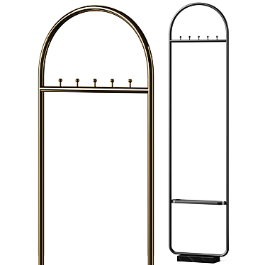  Adjustable Aytm Clothes Rack 3D model image 1 