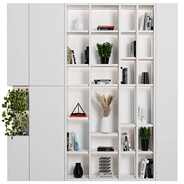 Versatile Rack & Bookcase Set 3D model image 1 