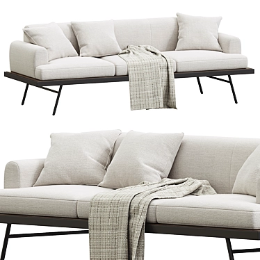 Modern Montrose Sofa: Luxury Comfort 3D model image 1 