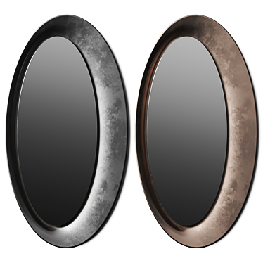 Saturno Natevo Mirror with Lighting 3D model image 1 