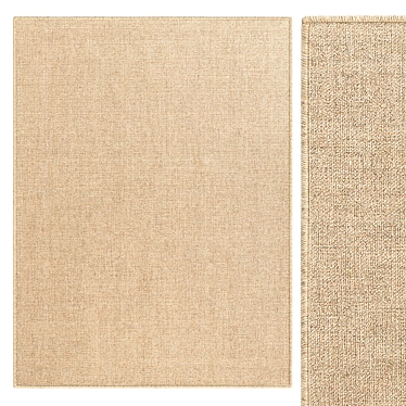 Essen Jute-Effect Indoor/Outdoor Rug 3D model image 1 