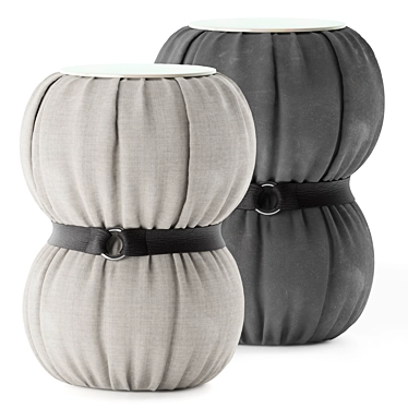 Modern GUCCINO Pouf by Tomasella 3D model image 1 