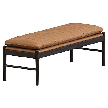 Versatile Chic Ottoman Bench 3D model image 1 