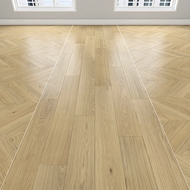 Oak Parquet Flooring Collection 3D model image 1 