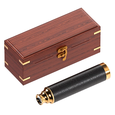 Spyglass in a wooden case