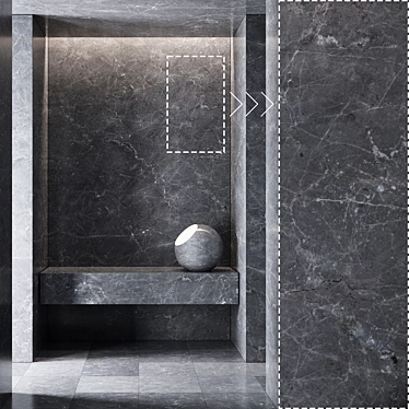 High-Detail Marble Stone Panels 3D model image 1 