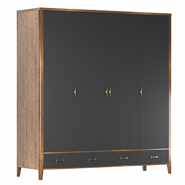 Four-door wardrobe La Nage