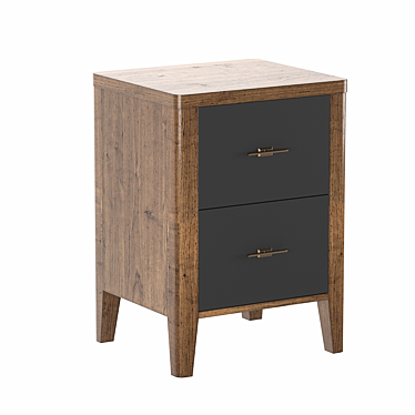 Parisian Chic Bedside Table - 3 Color Options 3D model image 1 