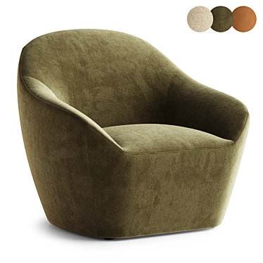 Contemporary Becca Armchair in Russia 3D model image 1 