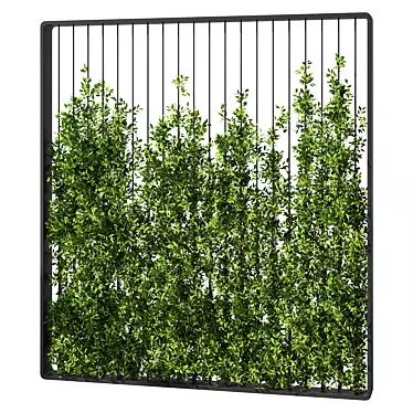 Contemporary Vertical Garden Partition 3D model image 1 