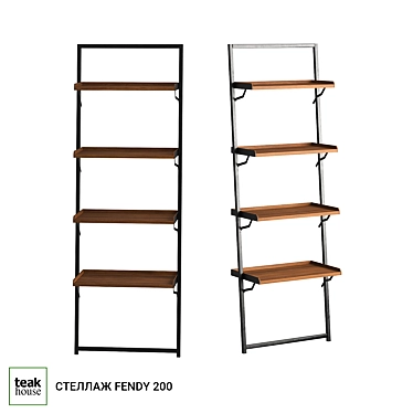 Modern Wooden Shelving Unit 3D model image 1 