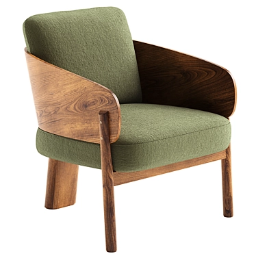  E. Gallin Marais Boucle Armchair 3D model image 1 