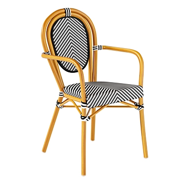 Wicker Plastic Chair for Garden and Patio