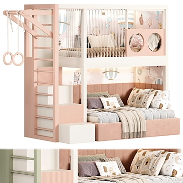 Designer two-level bed Kids room