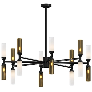 Elegant Memory Pendant Light 3D model image 1 