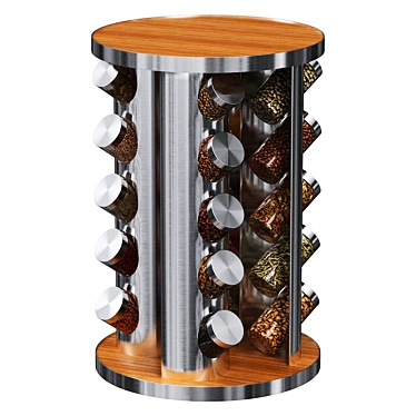 Kitchen Spice Rack Set: Modern Organizer 3D model image 1 