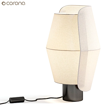 Modern Volute Table Lamp 3D model image 1 