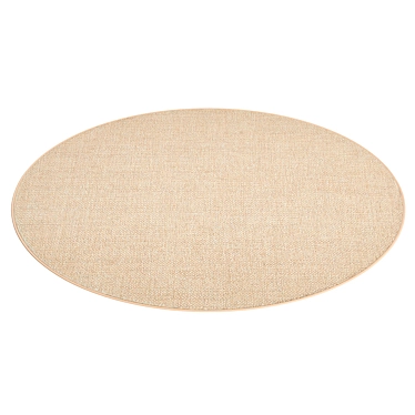 Natural Jute-effect Indoor/Outdoor Rug 3D model image 1 